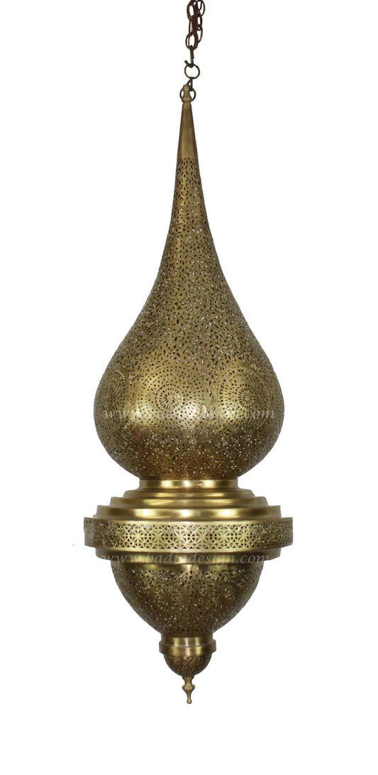 Hand Punched Brass Chandelier