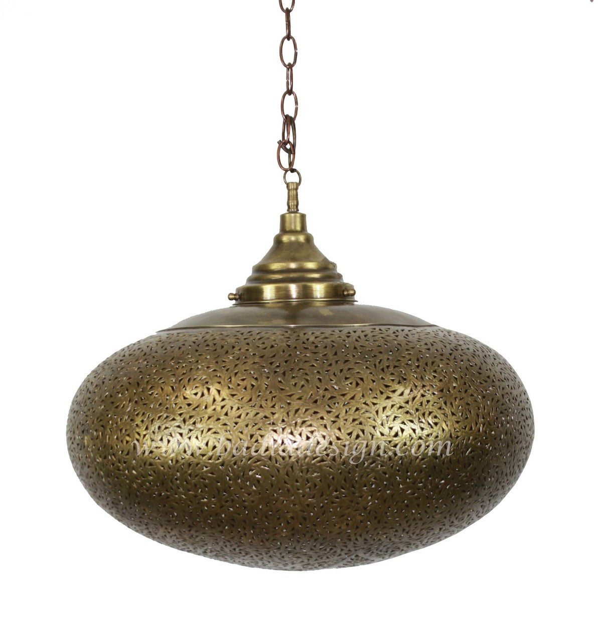 Moroccan Brass Light Fixture