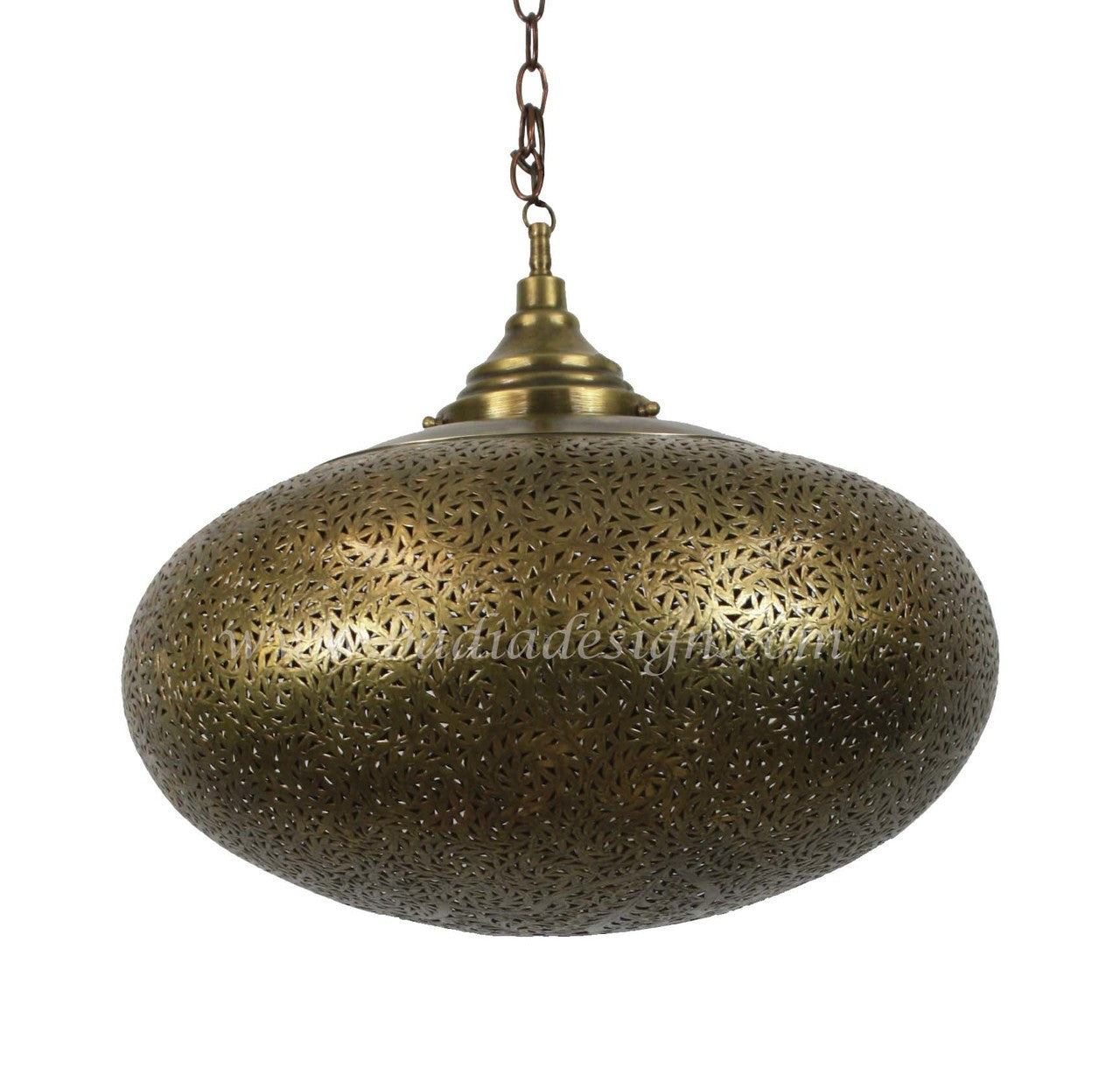 Moroccan Brass Light Fixture