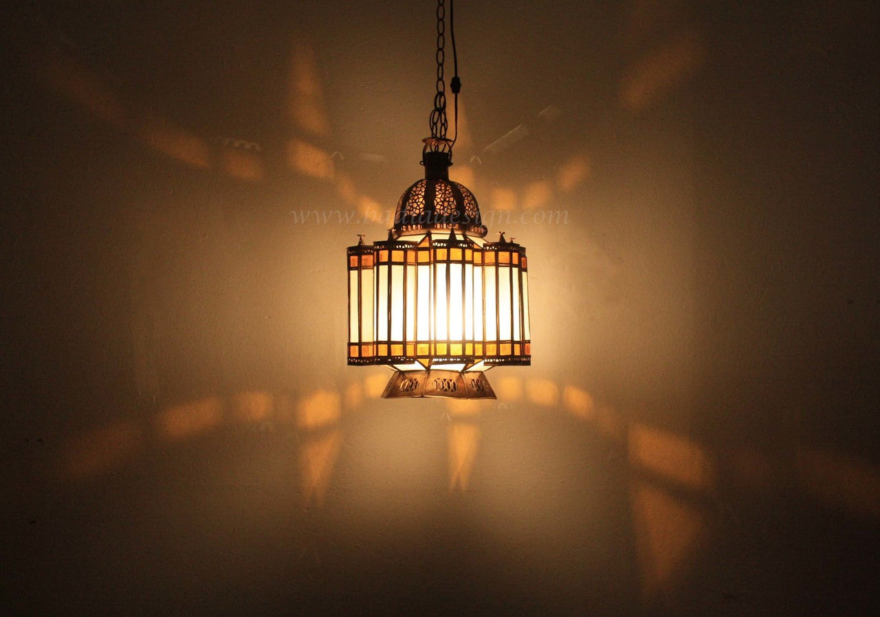 Moroccan Brass Light Fixture