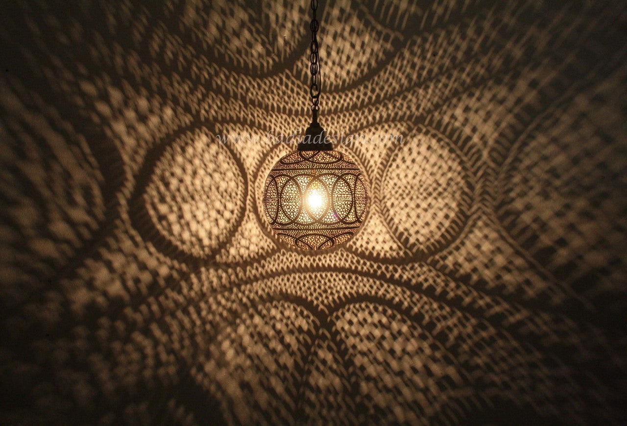 Moroccan Brass Pendant Light