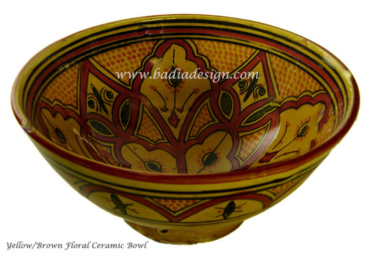 Moroccan Hand Painted Ceramic Bowl