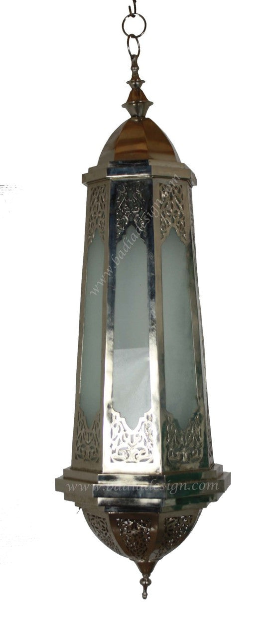 Teardrop Shaped Silver Ceiling Light