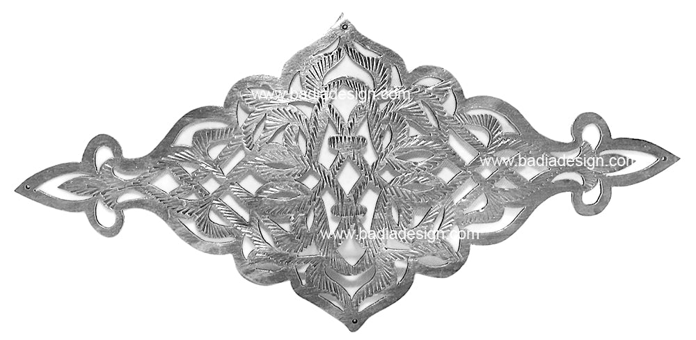 Hand Punched Decorative Silver Plate - HD095