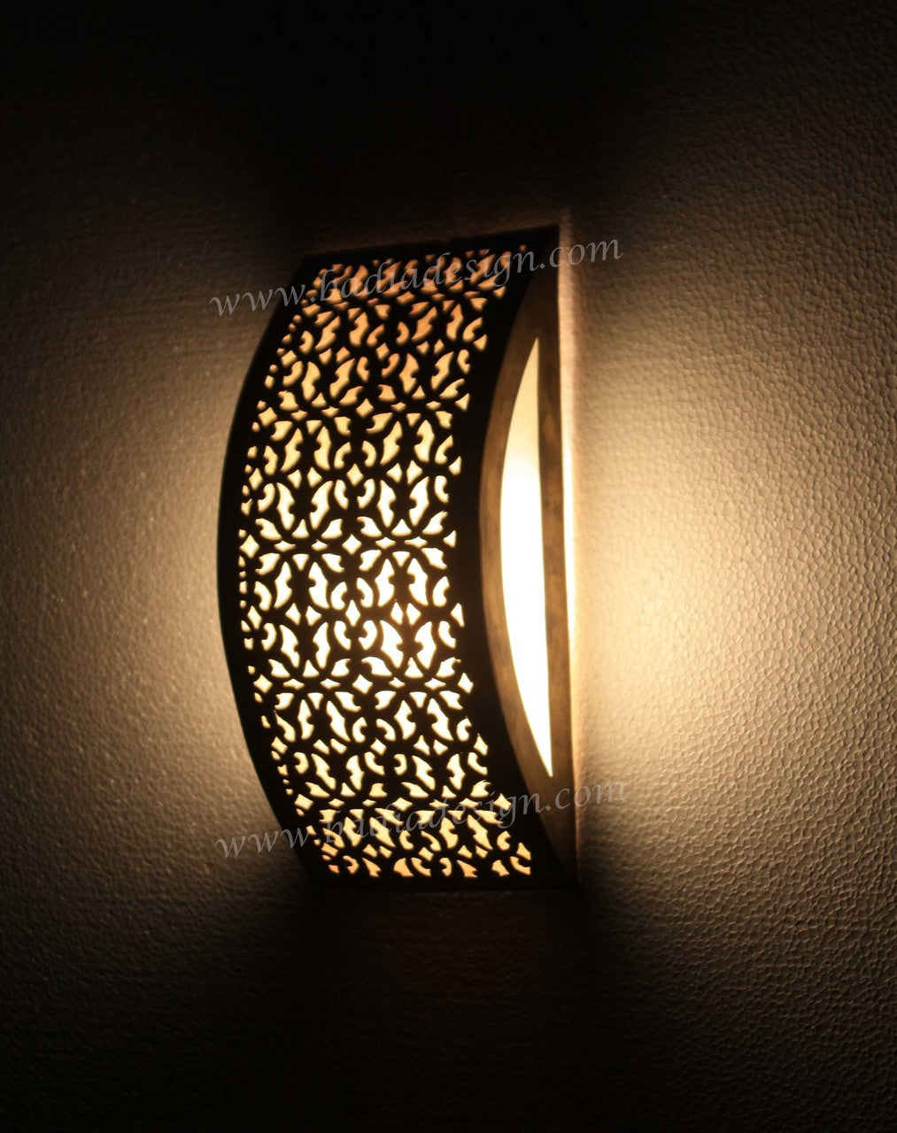 Half Moon Brass Wall Sconce