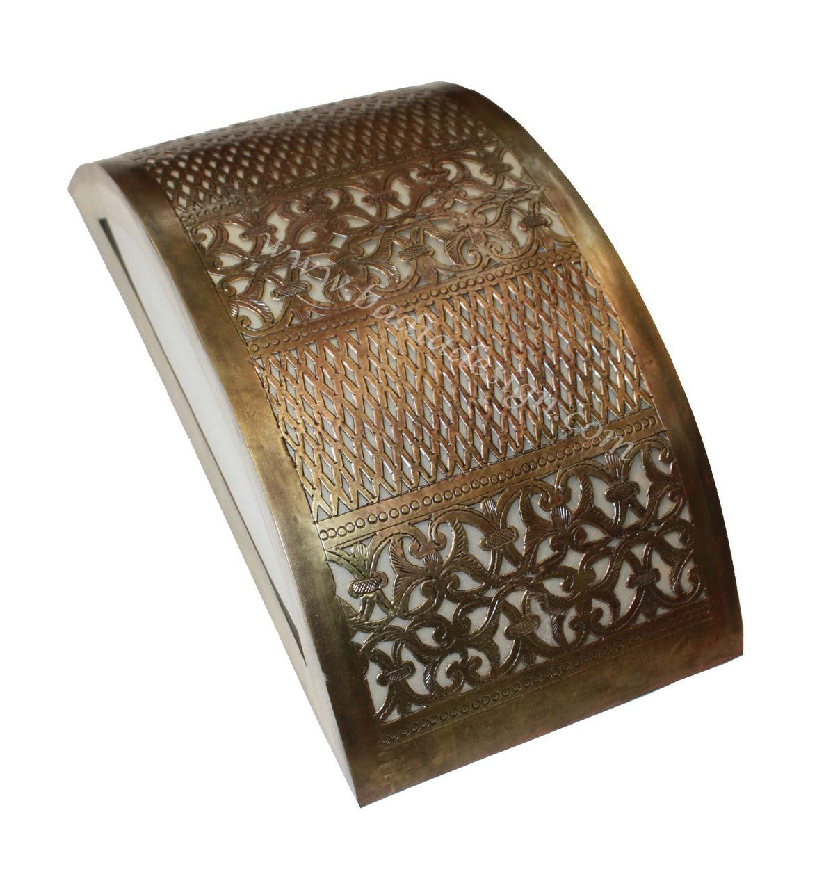 Half Moon Brass Wall Sconce