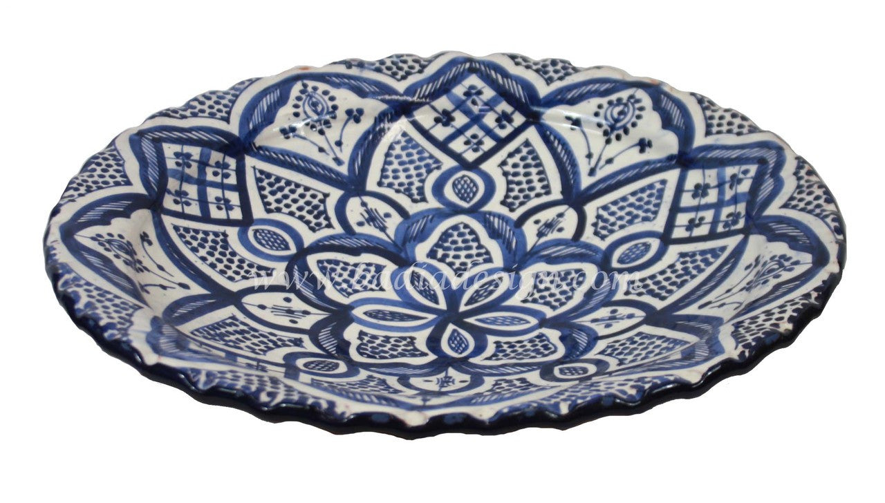 Moroccan Hand Painted Ceramic Plate