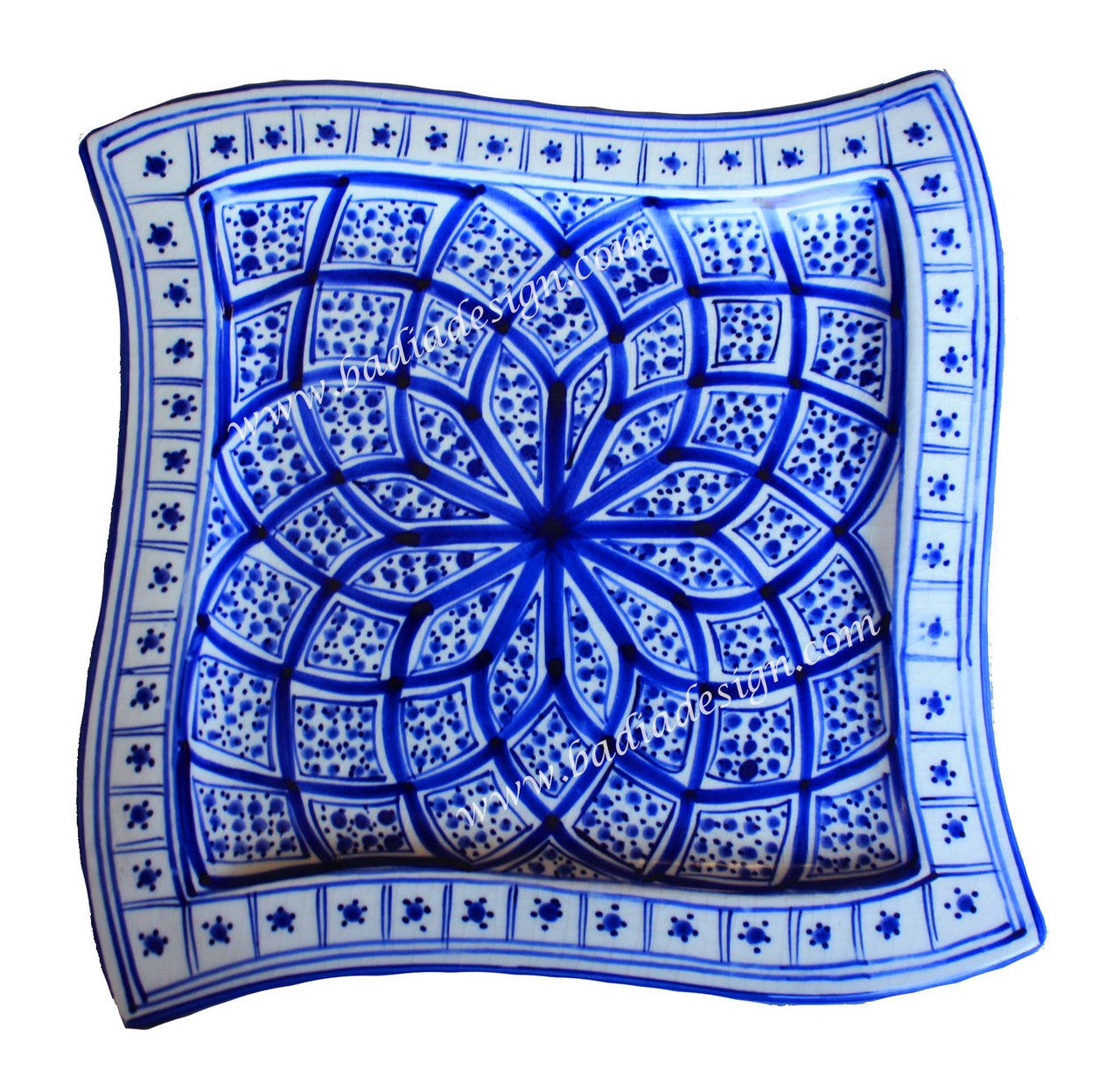 Hand Painted Square Ceramic Plate