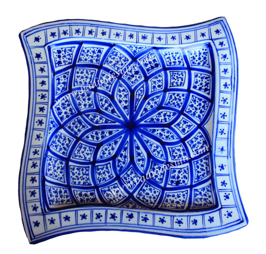 Hand Painted Square Ceramic Plate