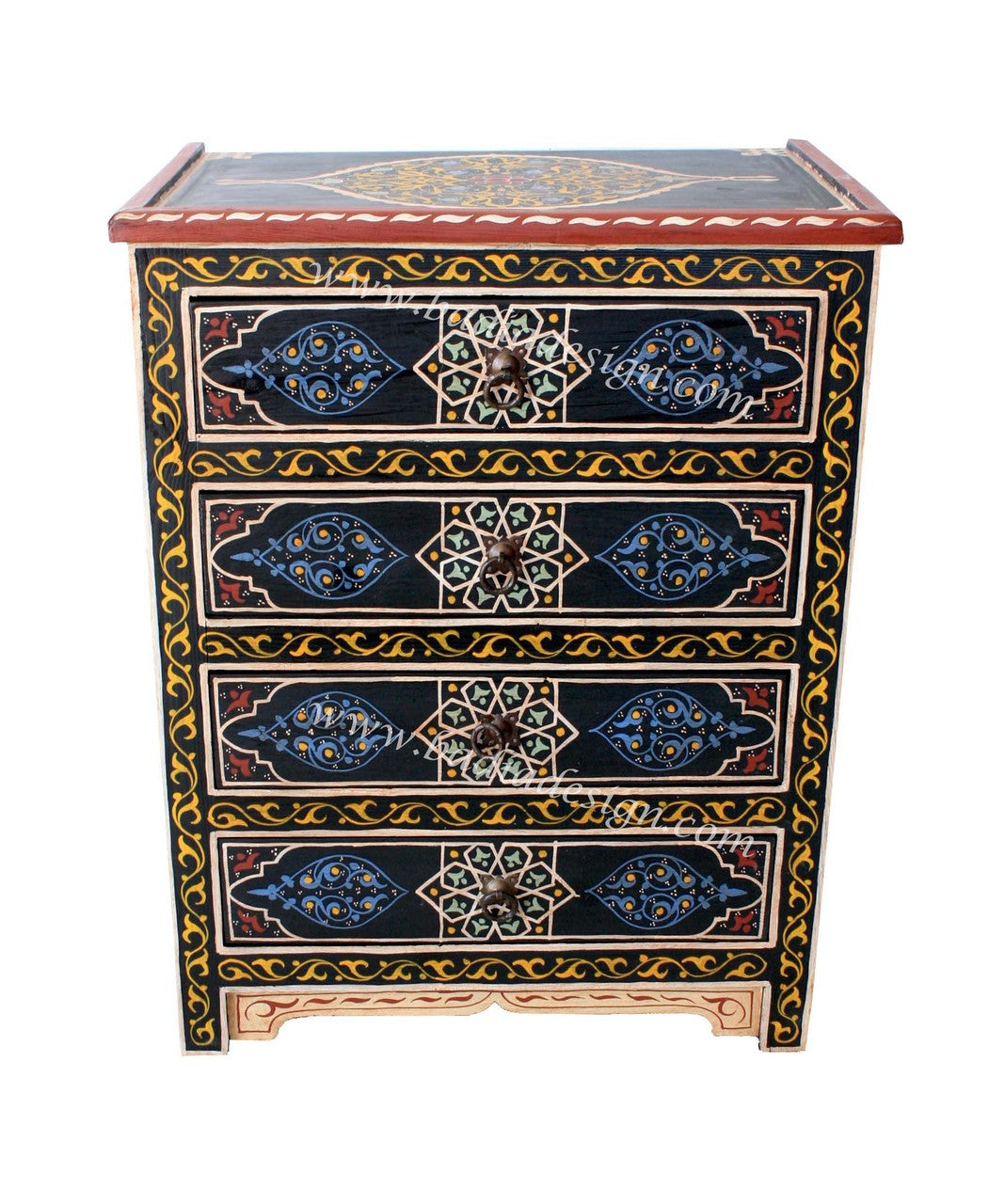 Cedar Hand Painted Nightstand