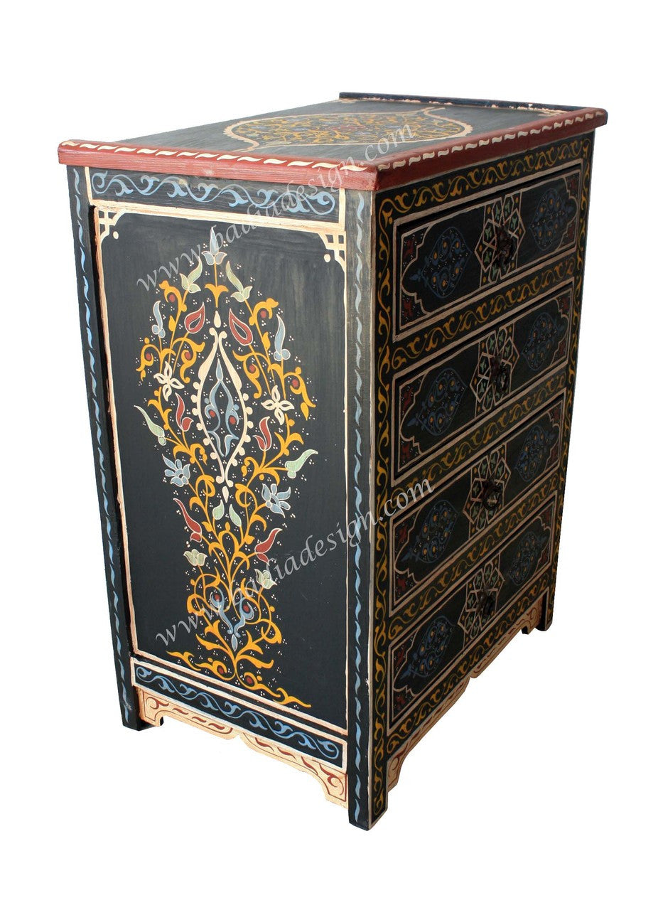 Cedar Hand Painted Nightstand