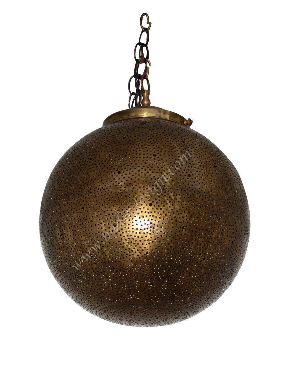 Moroccan Hanging Brass Lantern