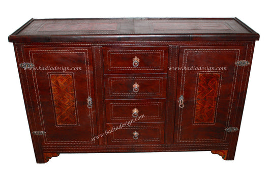 Moroccan Premium Leather Cabinet