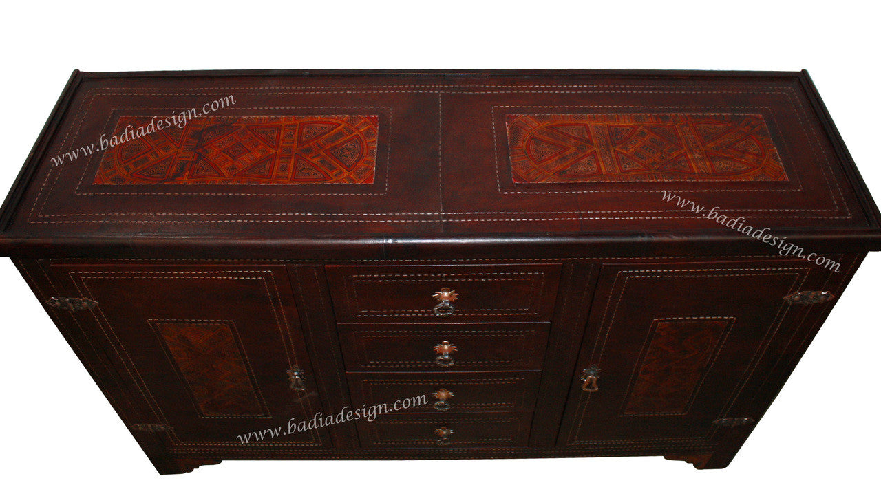 Moroccan Premium Leather Cabinet