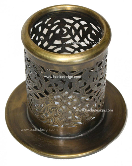 Small Brass Candle Holder - HD075