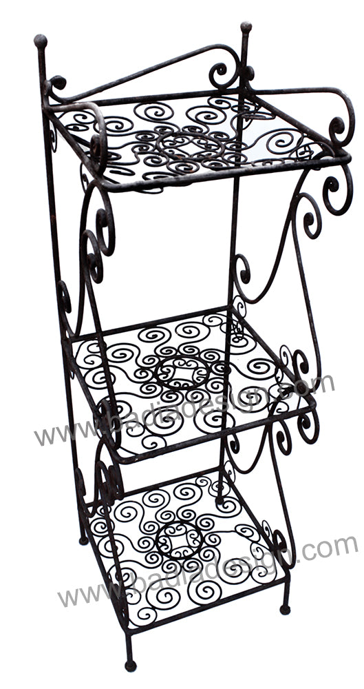 Wrought Iron 3 Tier Rack