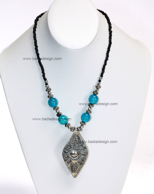 Moroccan Vintage Turquoise Necklace - J033