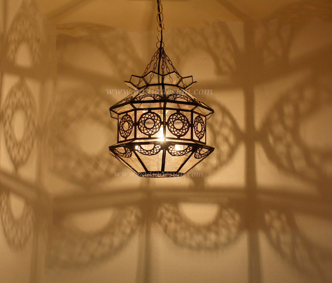 Hanging Lantern with Clear Glass