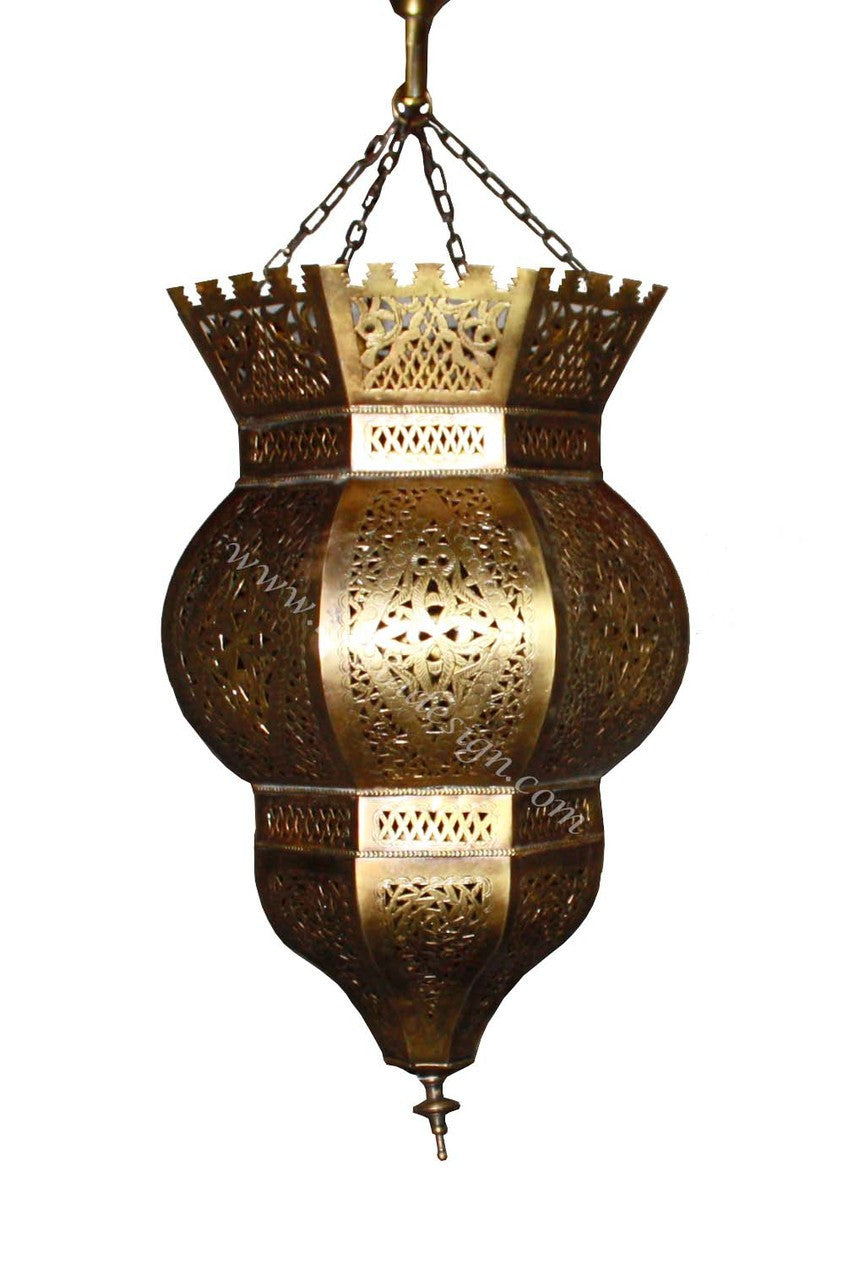 Hanging Moroccan Brass Lantern