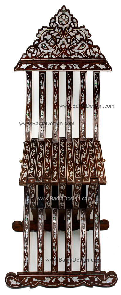 Elegant Mother of Pearl Inlay Hand Designed Chair - MOP-CH009