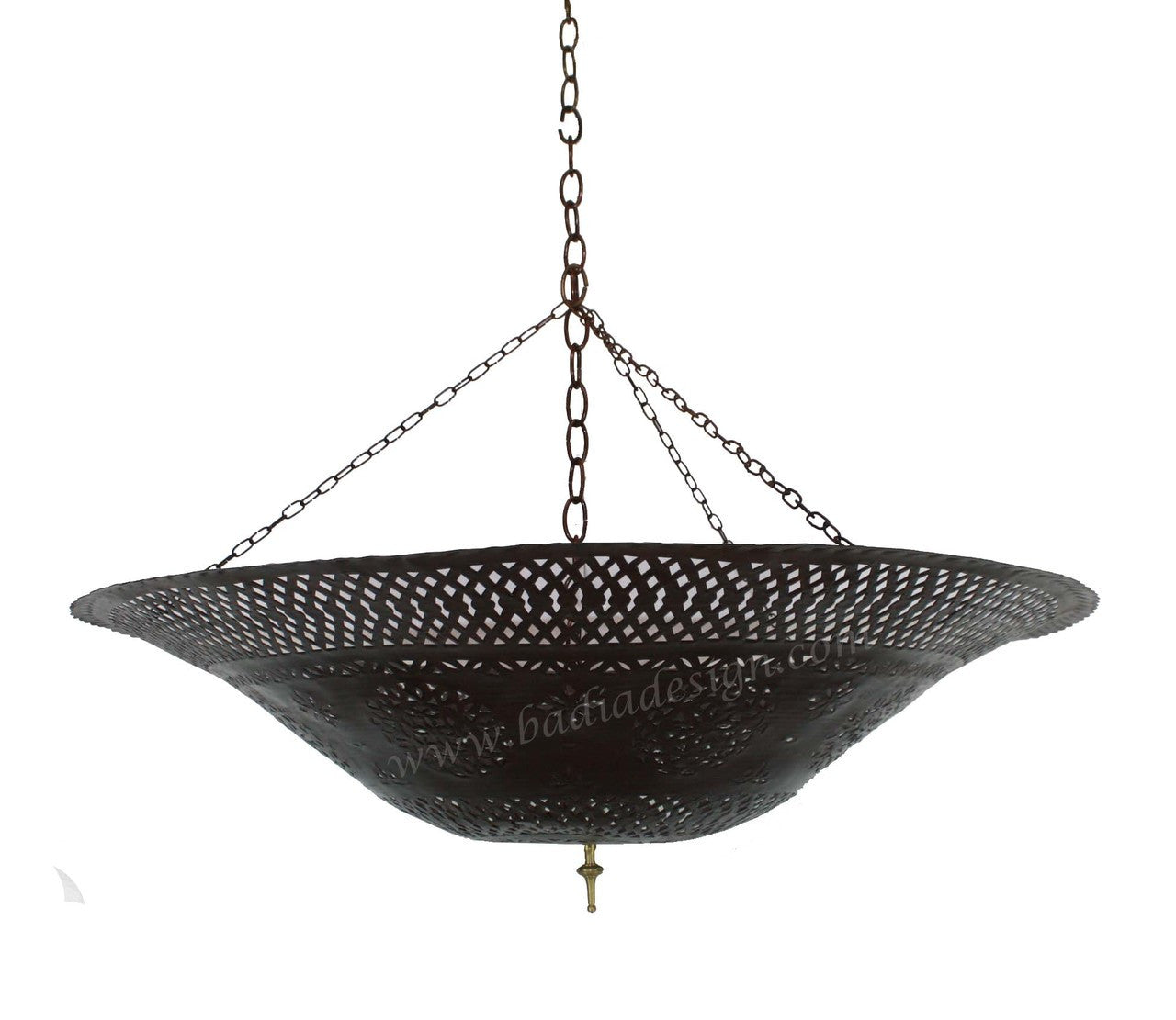 Round Moroccan Rustic Iron Lantern