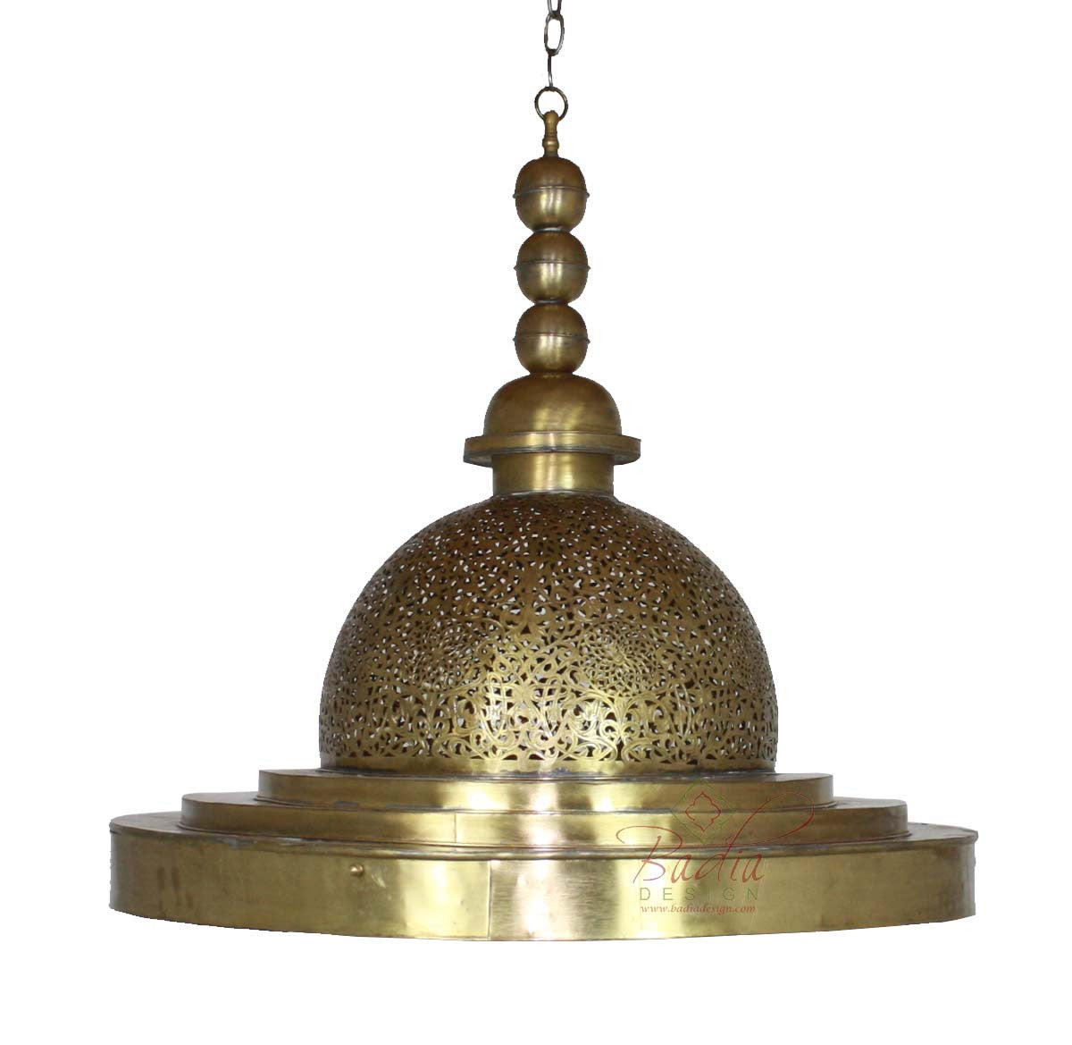Moroccan Style Brass Chandelier