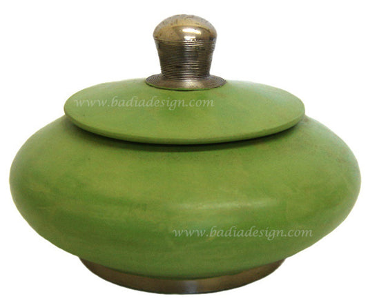 Moroccan Tadelakt Round Ceramic Jar