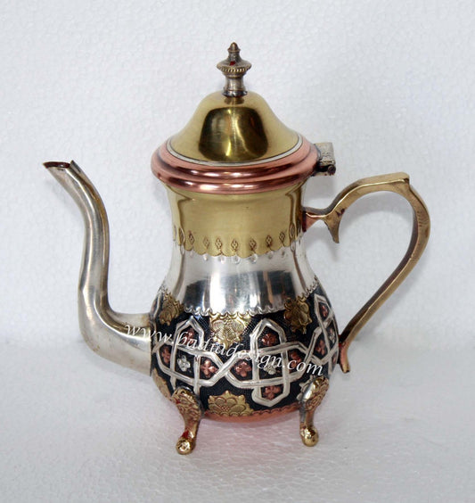 Brass and Silver Teapot - HD151