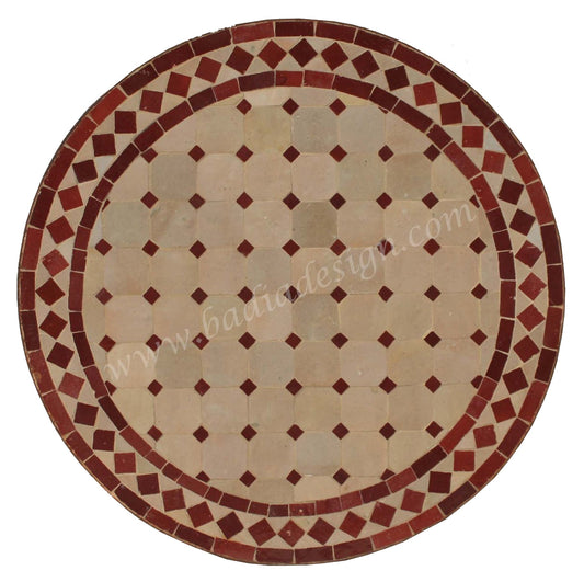Moroccan Round Tile Table Top