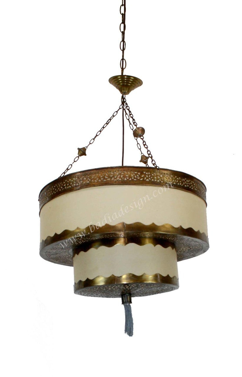 Moroccan Brass Light Fixture