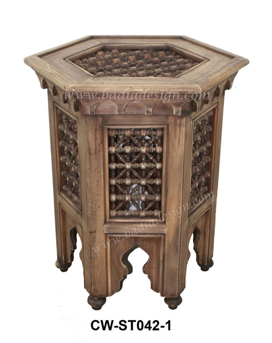 Cedar Moucharabieh Side Table