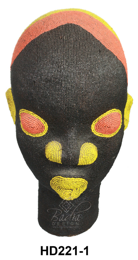 Multi-Color African Beaded Heads