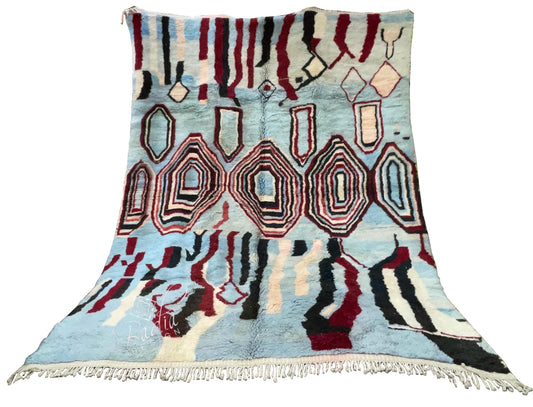Multi-Color Handwoven Moroccan Berber Rug