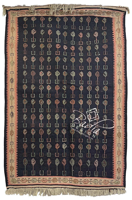 Multi-Color Vintage Turkish Rug
