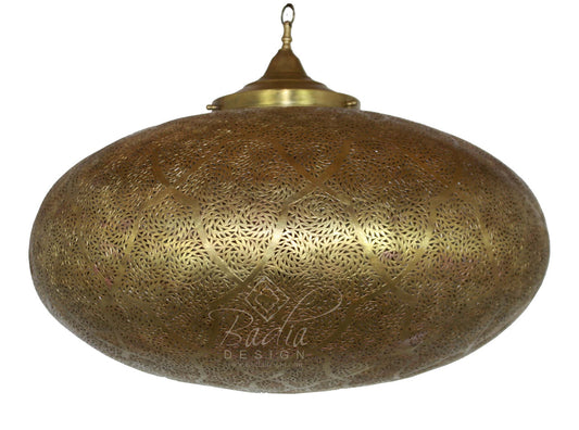 Moroccan Hand Punched Brass Lantern