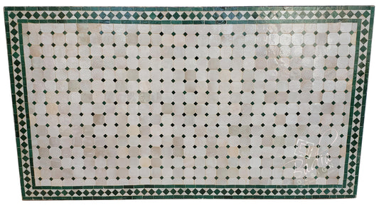 Rectangular Shaped Moroccan Mosaic Tile Table Top