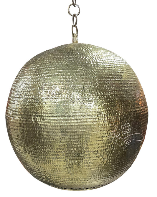 Intricate Hand Forged Brass Chandelier