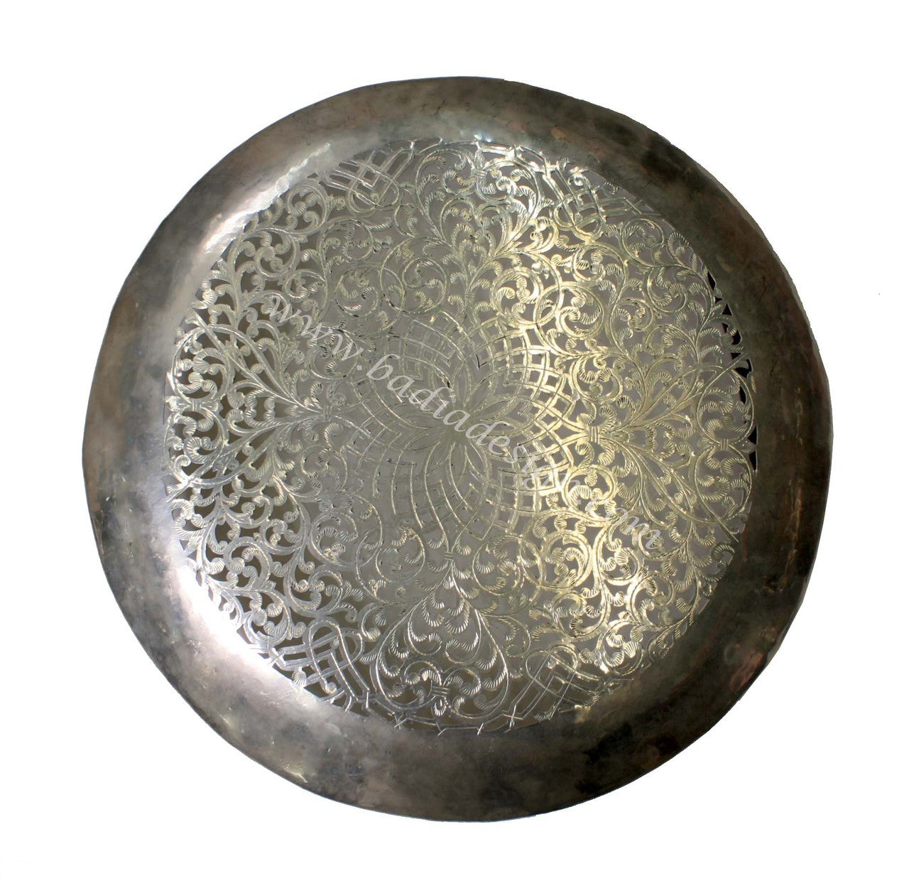 Round Silver Wall Sconce