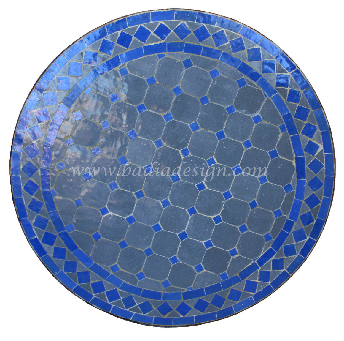 Round Moroccan Tile Table