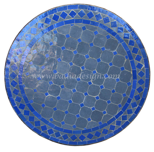 Round Moroccan Tile Table