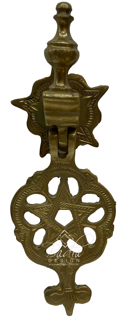 Small Hand Designed Brass Door Knocker - HD320