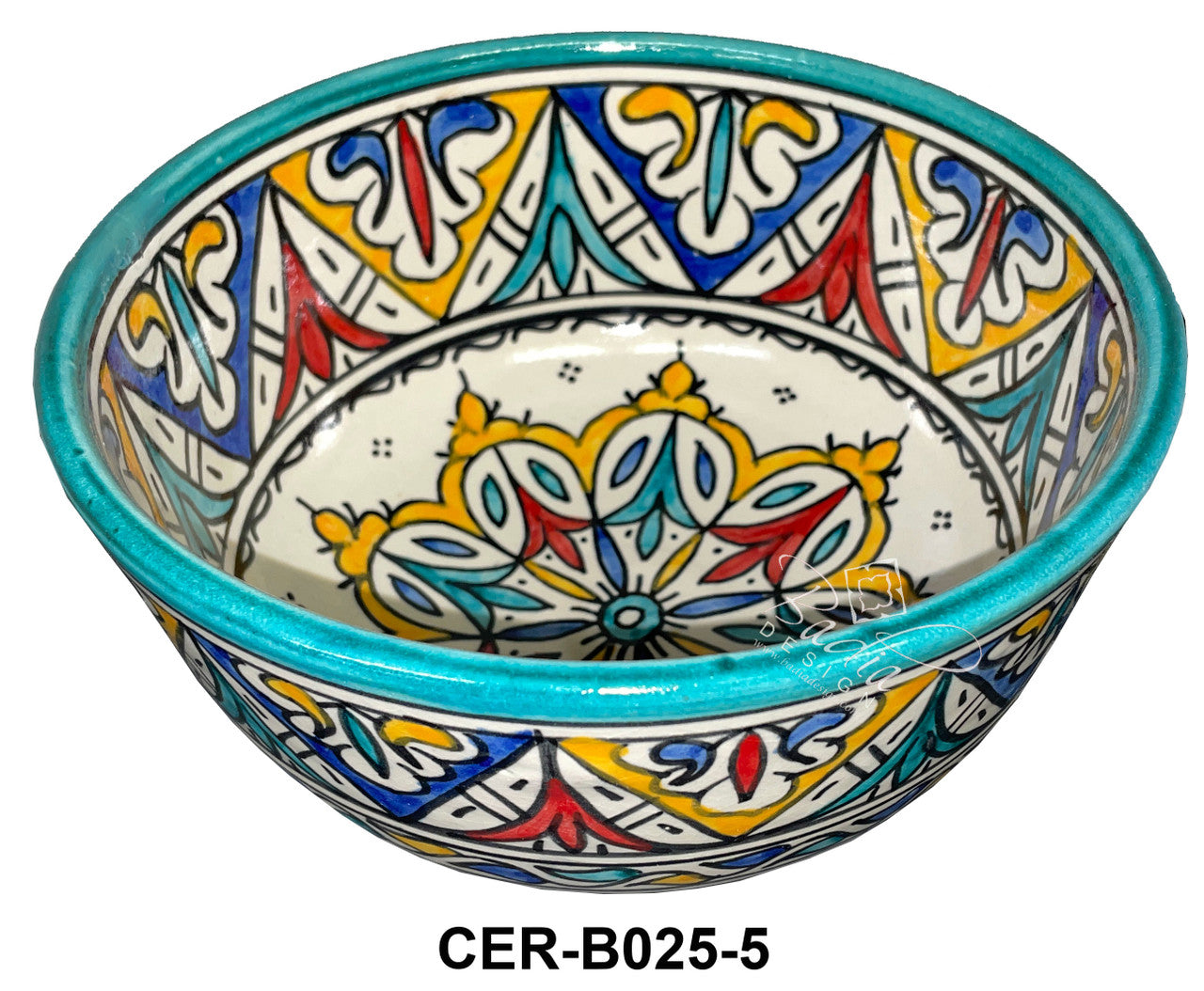 Multi-Color Hand Painted Ceramic Bowls