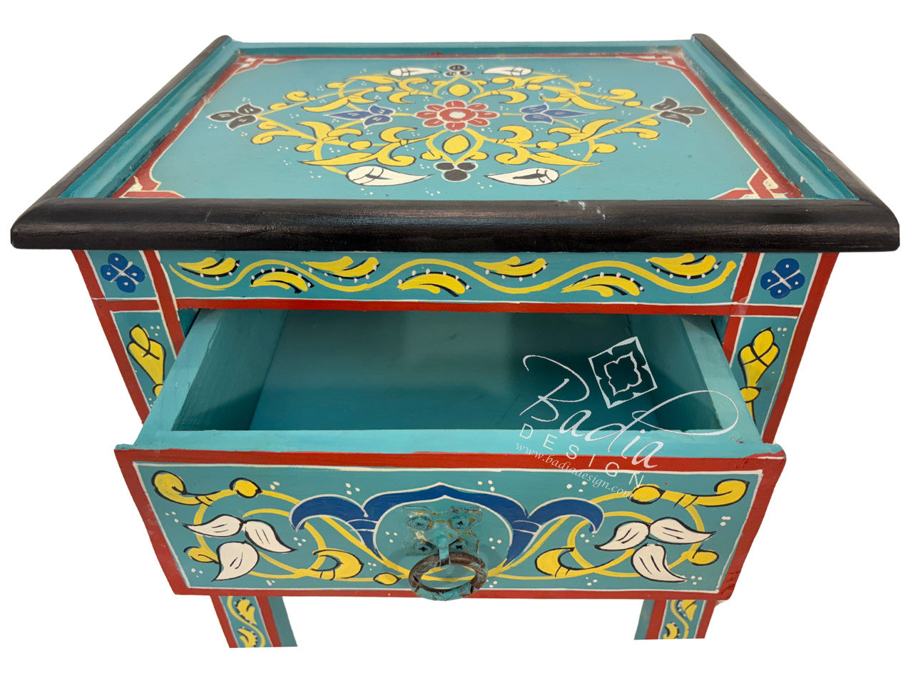 Small Multi-Color Hand Painted Nightstands