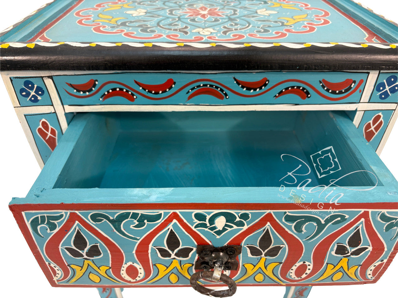 Small Multi-Color Hand Painted Nightstands