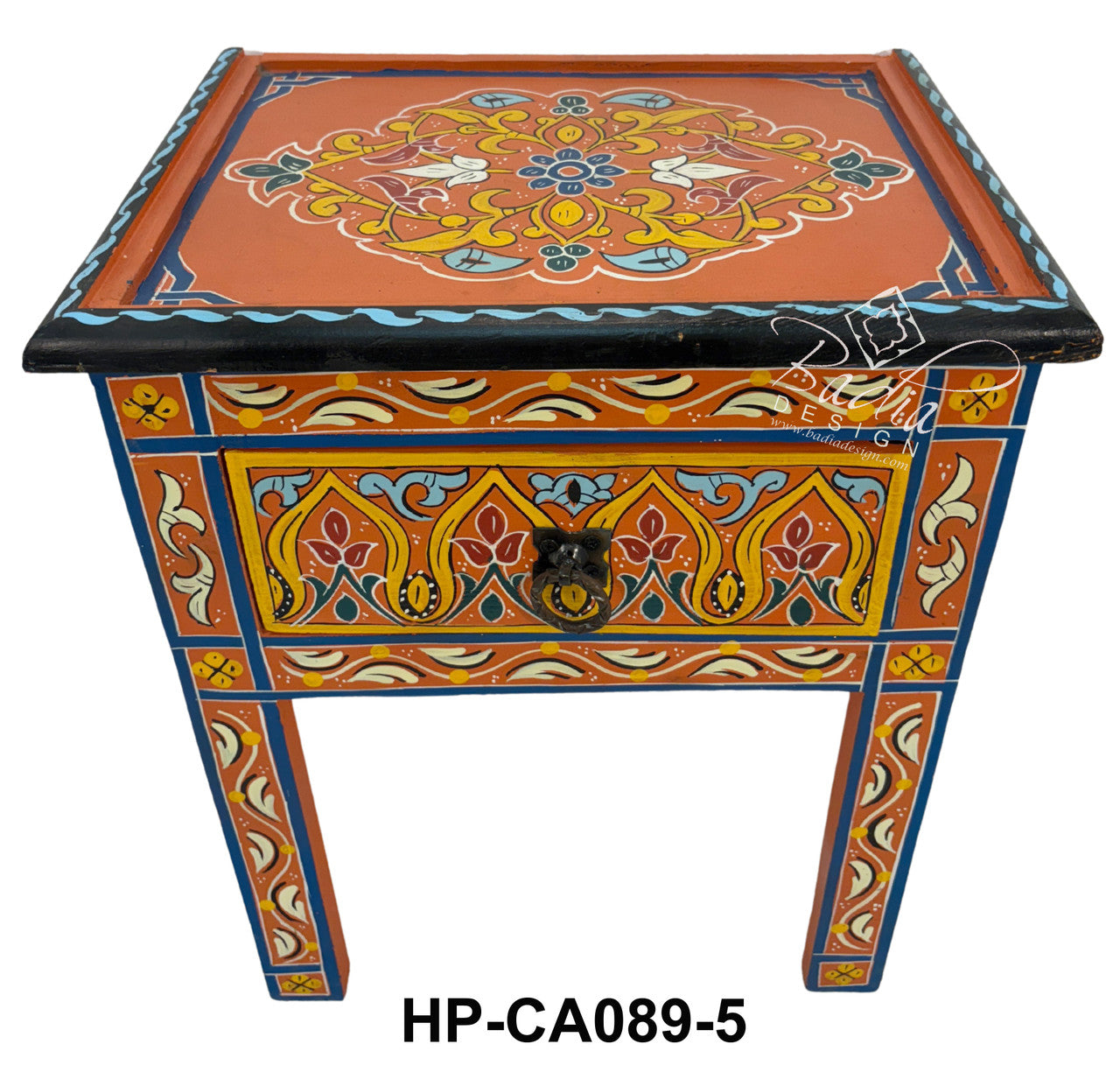 Small Multi-Color Hand Painted Nightstands