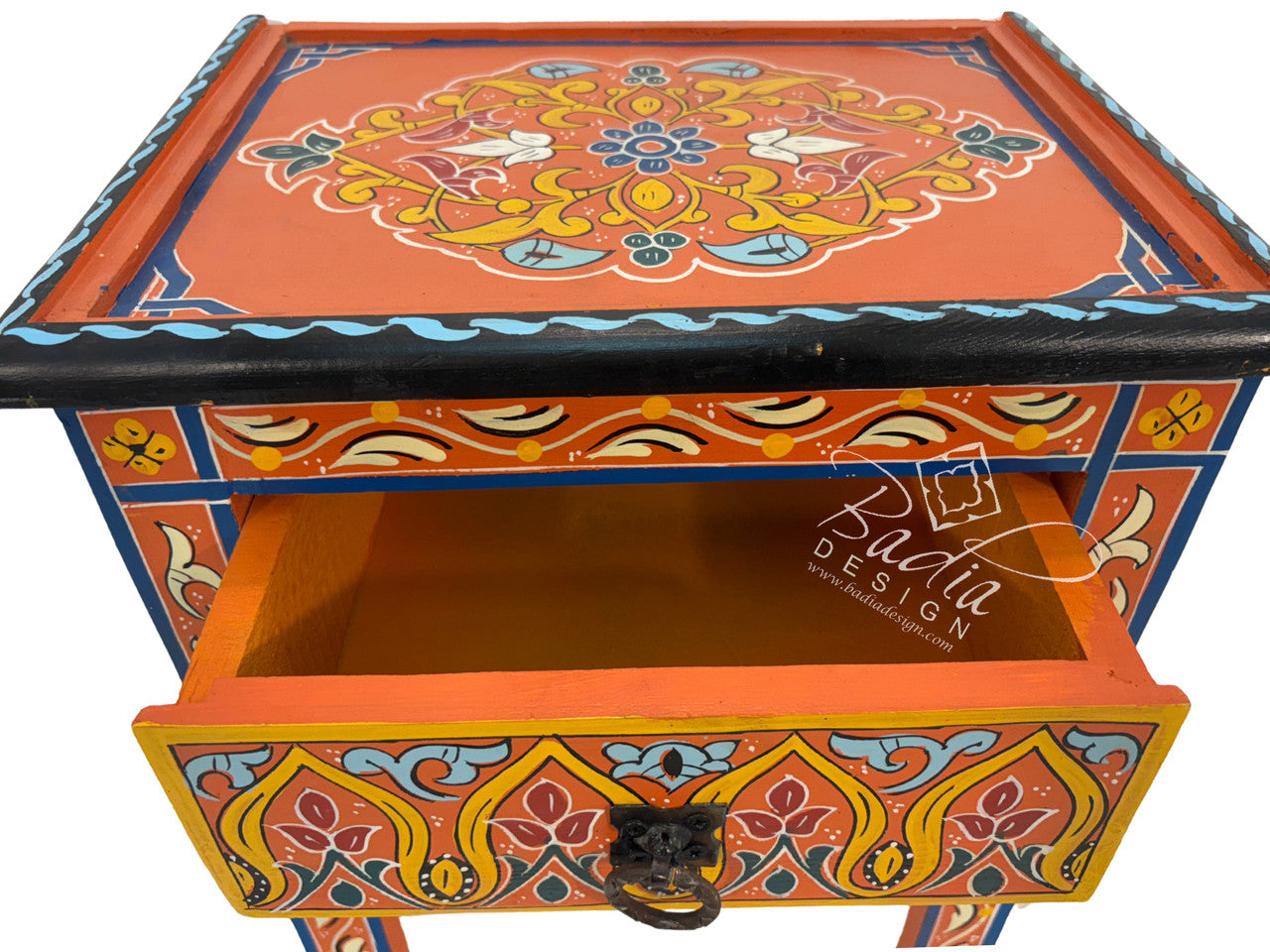 Small Multi-Color Hand Painted Nightstands