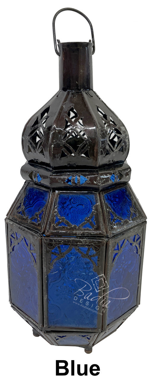 Hanging Multi-Color Glass Lanterns