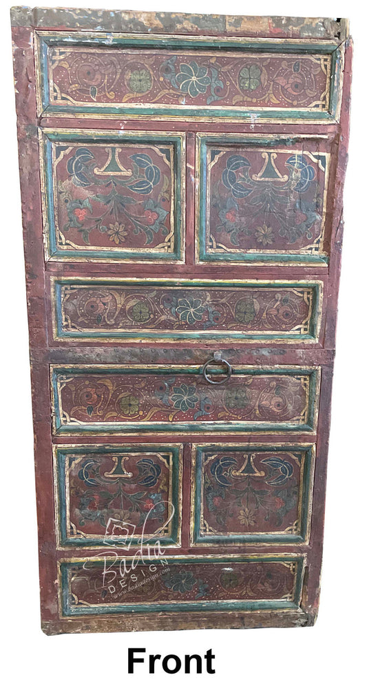 Small Vintage Multi-Color Hand Painted Door