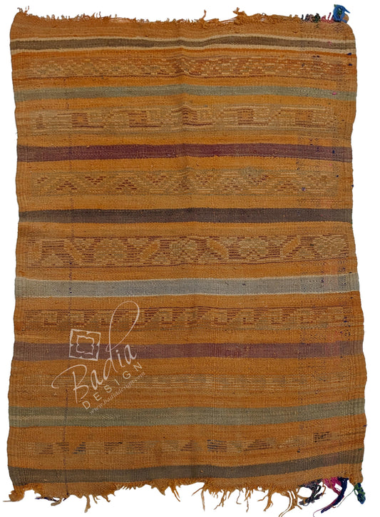 Small Multi-Color Moroccan Handmade Tribal Area Rug