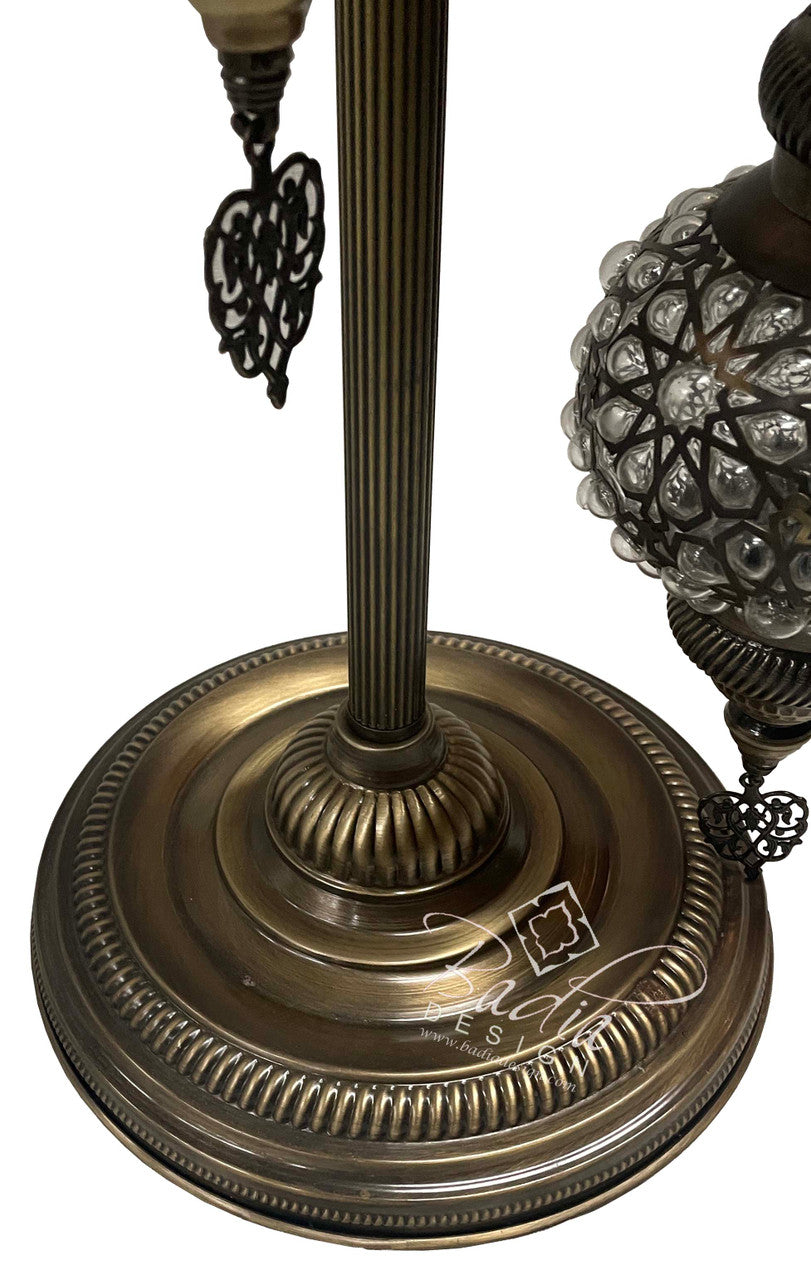 Spiral Turkish Glass Floor Lamps